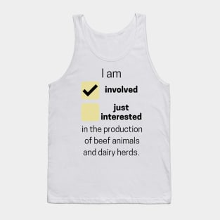 Involved Beef and Diary Network Tank Top